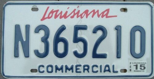  LOUISIANA license plate / plates