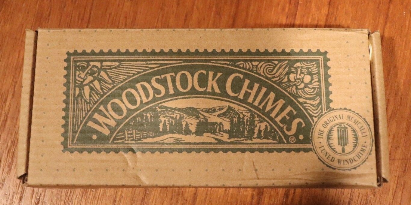 Woodstock Bell Chime Silver Flutter Bell String Butterfly Dragonfly NIB