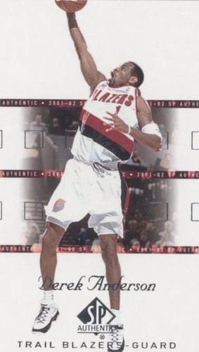 2001-02 SP Authentic - Derek Anderson #72