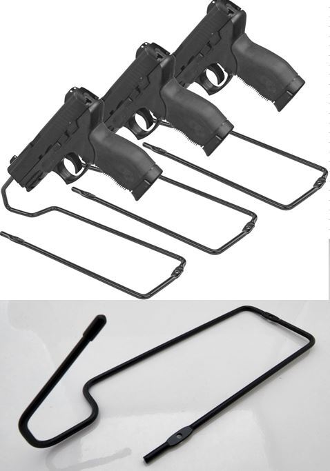 6 Pack Gun Pistol Stand Rack Handgun Holder Storage Display  (GW3)