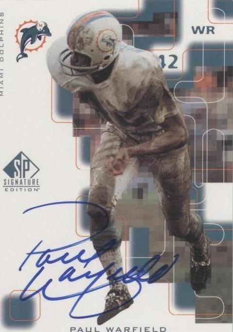 1999 SP Signature Edition Paul Warfield #PW