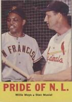 1963 Topps - Stan Musial Willie Mays #138