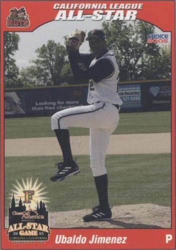 2005 Choice Carolina/California League All-Stars - Ubaldo Jimenez #41