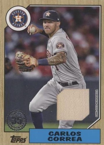 シングルカード Topps - topps carlos correa 1987 relic card Carlos Correa 2024 Topps Series 1 Major League Material Bat