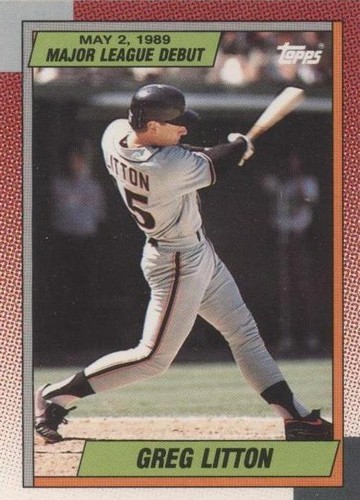 1989-90 Topps Major League Debut 1989 - Greg Litton #72