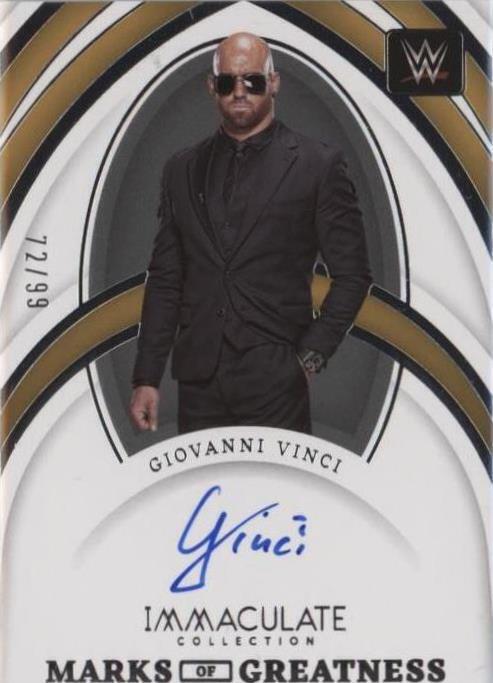 2022 Panini Immaculate Collection WWE - Giovanni Vinci #MG-FAI