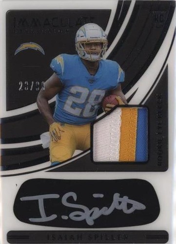 2022 Panini Immaculate Collection Isaiah Spiller #REB-34
