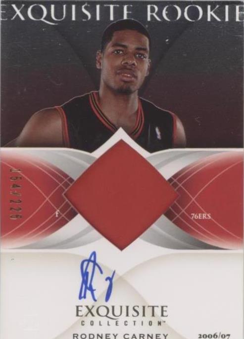 2006-07 Upper Deck Exquisite Collection - Rodney Carney #56