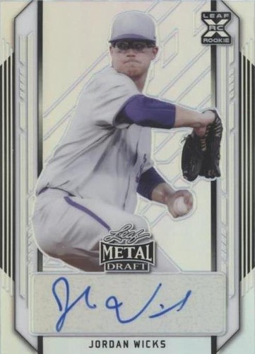 2021 Leaf Metal Draft - Jordan Wicks #BA-JW2