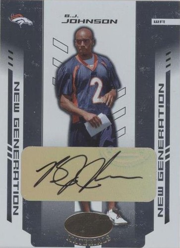 2004 Leaf Certified Materials B.J. Johnson #154