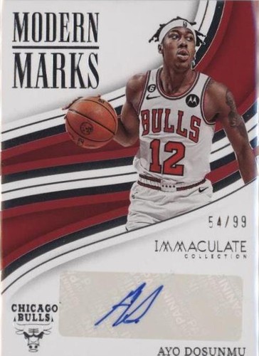 2022-23 Panini Immaculate Collection - Ayo Dosunmu #IMO-AYO