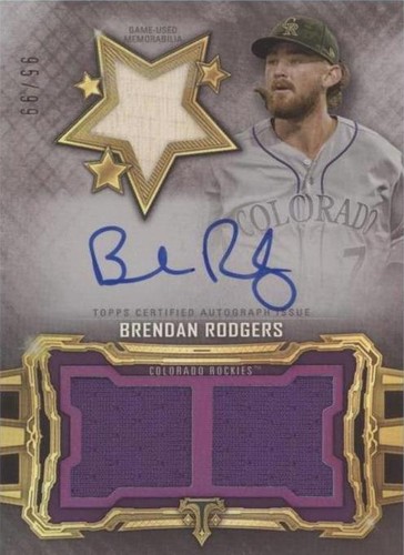 2020 Topps Triple Threads - Brendan Rodgers #RFPAR-BR