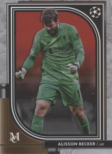 2021-22 Topps Museum Collection UCL Alisson Becker #34