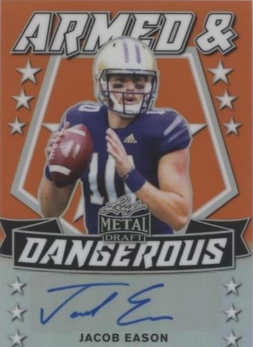 2020 Leaf Metal Draft Jacob Eason #AD-JE1