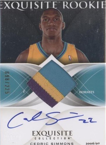 2006-07 Upper Deck Exquisite Collection - Cedric Simmons #55