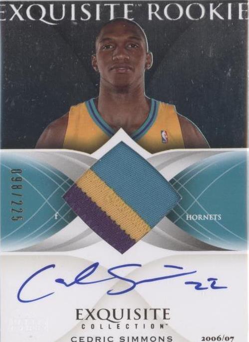 2006-07 Upper Deck Exquisite Collection - Cedric Simmons #55