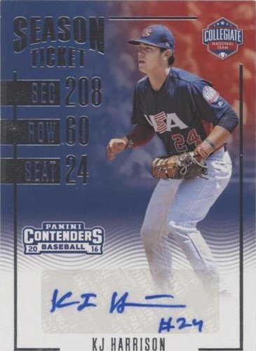 2016 Panini Elite Extra Edition - KJ Harrison #CNT-KH