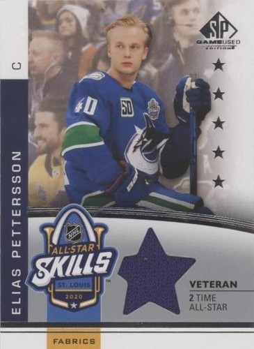 2020-21 Upper Deck SP Game Used - Elias Pettersson #ASV-EP