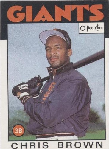 1986 O-Pee-Chee - Chris Brown #383