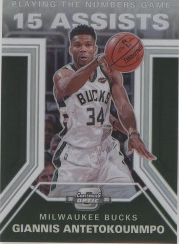 2019-20 Contenders Optic Giannis Antetokounmpo Silver Prizm