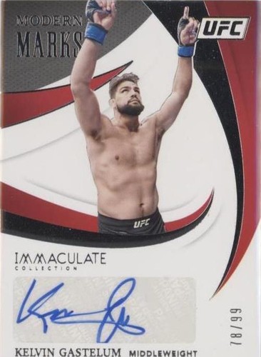 2021 Panini Immaculate Collection UFC - Kelvin Gastelum #MM-KGS