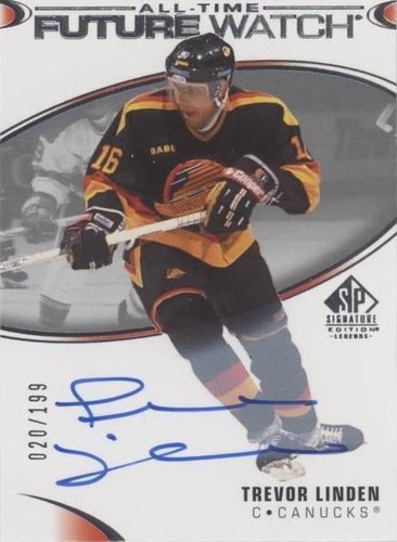 2020-21 Upper Deck SP Signature Edition Legends - Trevor Linden #355