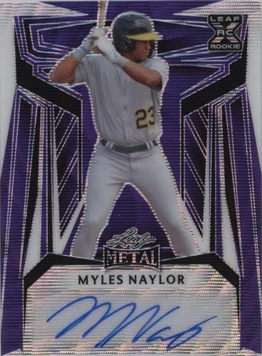 2023 Leaf Metal - Myles Naylor #BA-MN1