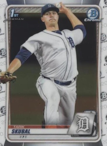 スポーツ選手 Tarik Sukubal RC Auto /99 Tarik Skubal 2020 Bowman Chrome Prospect 1st Bowman Rc Auto
