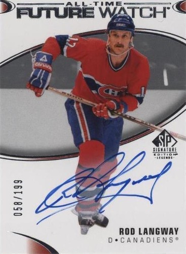 2020-21 Upper Deck SP Signature Edition Legends - Rod Langway #360