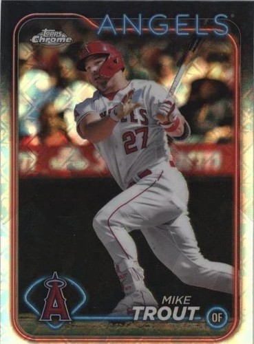 2024 Topps Chrome Logofractor Edition - Mike Trout #200