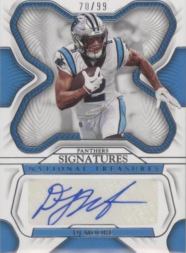 2022 Panini National Treasures D.J. Moore #SIG-DJM