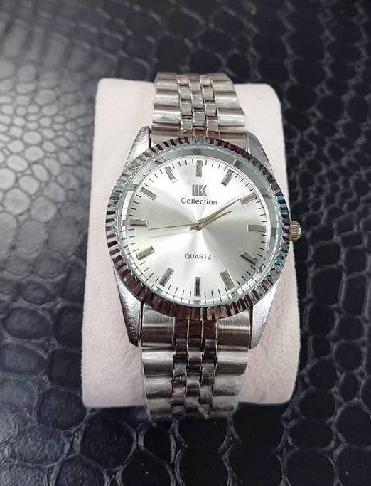 Orologio Polso Ik Collection Uomo Donna Analogico Quarzo Silver Quad Silver lac