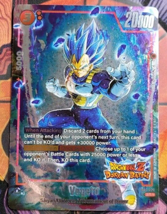 Dragon ball fan ベジータ H1-37 Vegeta FB03-020 Alt Art New Adventure Dragon Ball Dokkan