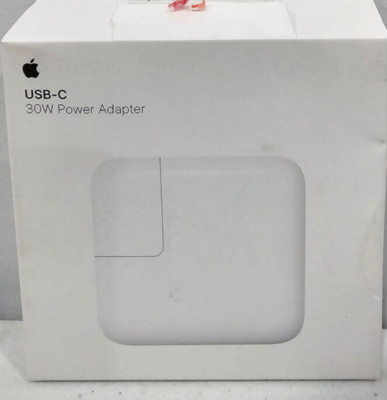 Apple MY1W2AM/A USB-C Power Adapter 30 Watt White   ️  ️  ️  New! Open Box!