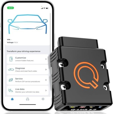 Ǫ-ꓡіnk 5.0 Pro OBD2 Scanner Bluetooth Diagnostic Tool for Android and iPhone