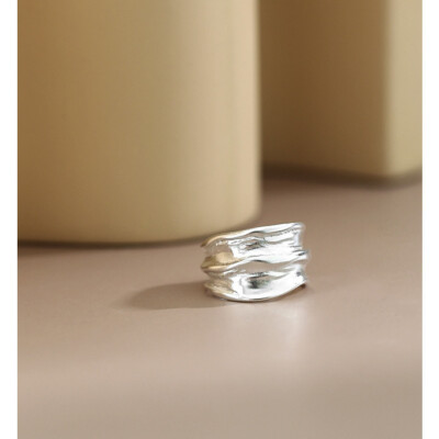 Breite Ohrklemme Silber 925 Damen Ohrringe Ear Cuff Ohne Loch Unregelmäßig