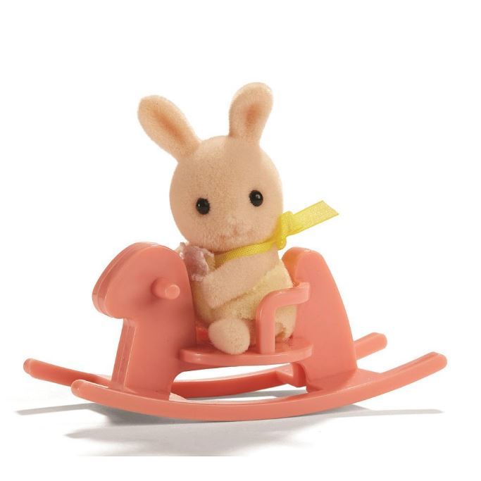 Calico Critters Baby Rabbit with Horse Bunny Mini NEW IN CASE CC1988