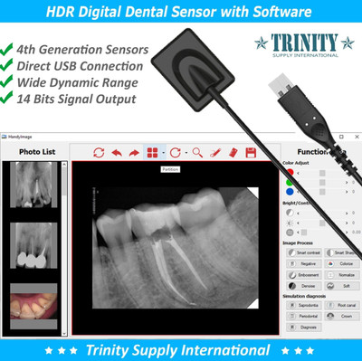 Sensor Size 2.0 Adult Patient Digital X-RAY Dental Intraoral + Software