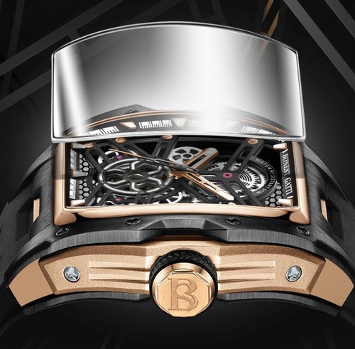 Pre-owned Gatti Men Automatic Watch Luxury Mechanical Wristwatch Luminous Tonneau