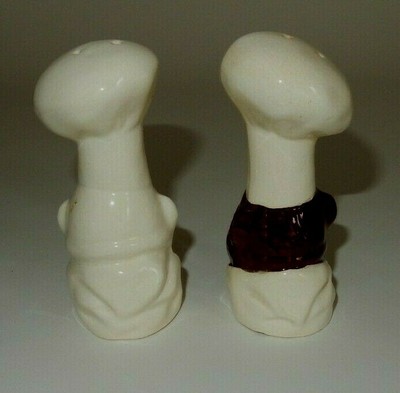 Black African Americana & Italian Chef Salt & Pepper Shakers Great Condition  E