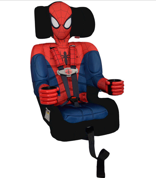 Car Seat Spiderman Booster Toddler Kids Embrace Harness Child Kids Superhero