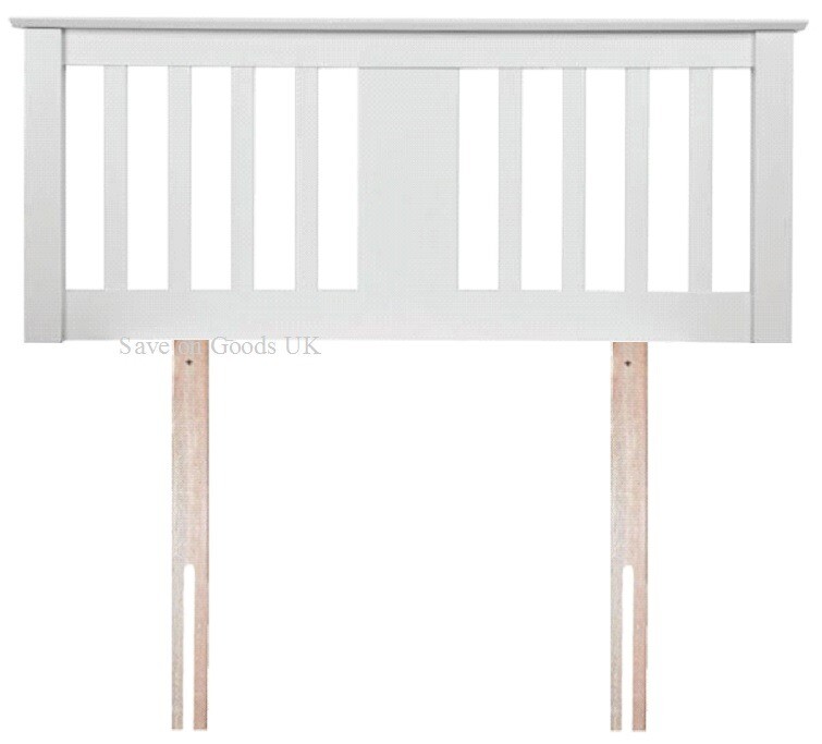 BRAND NEW, 4ft6 double white wood wooden headboard bed head end. in Swindon, Wiltshire Gumtree