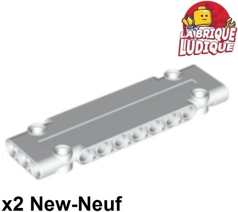 Lego Technic 2x Panel Panneau Plate Plaque 3x11x1 Blanc/White 15458 Neuf