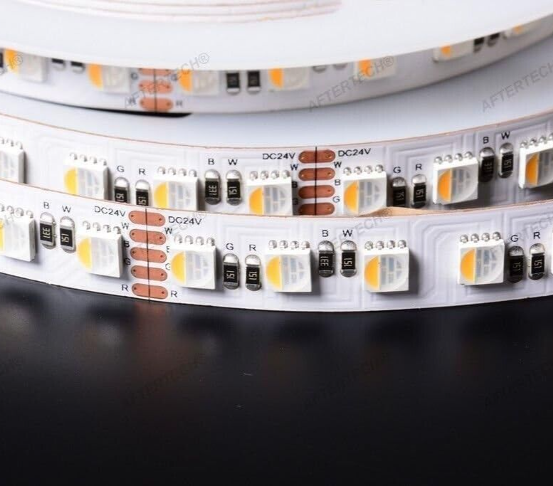 150W RGBW RGBWW REALE 5m 480 LED SMD5050 BIANCO CALDO 24V STRIP STRISCIA B9E2