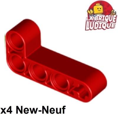 Lego Technic 4X Liftarm 2X4 L Shape Thick Red 32140 New