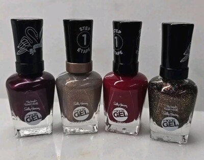 4 Pack Sally Hansen Miracle Nail Polish, 897,211,459,896, FREE SHIPPING 