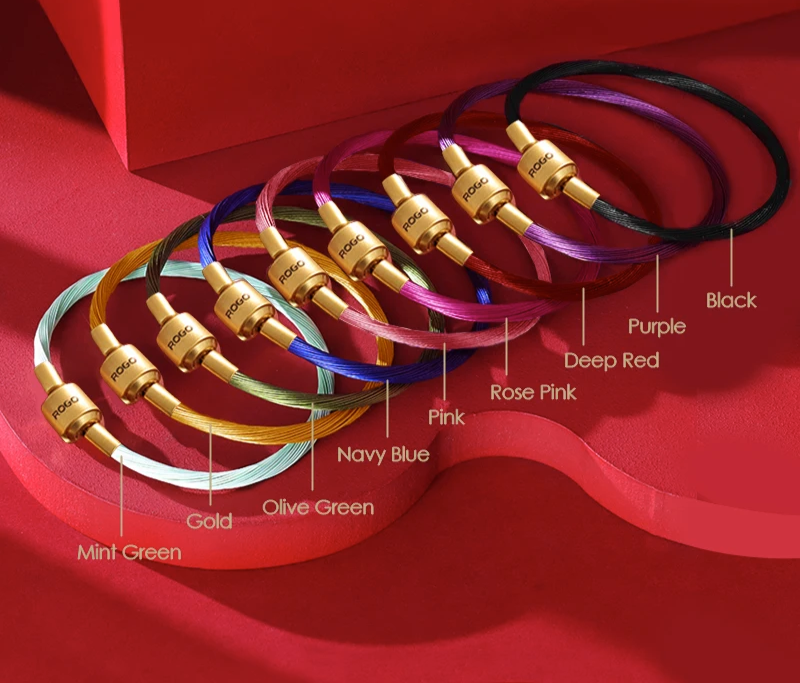 Golden Color Sangsang Button Charme Bracelets Twisted Steel Bracelet Jewelry