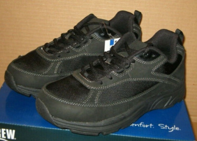 Drew Men's Aaron Black Leather/Nylon    Black    Size 7.5 Wide    40893-19