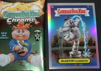 GARBAGE PAIL KIDS 2020 CHROME 3 ''Refractor'' card #92a Marvin Gardens