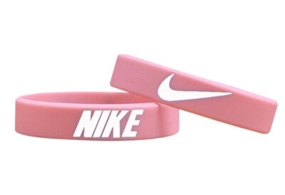 Nike Baller Band Silicone Rubber Bracelet Pink White Dunks AF1 PINK BEST RATED
